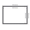 Amanti Art Eva Black Silver Thin Framed Dry Erase Magnetic Board - 3 of 4