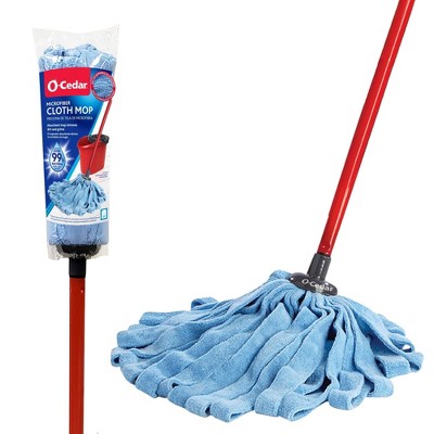 O-Cedar Microfiber Cloth Mop & QuickWring Bucket with Extra Refill, 2 Piece  Set