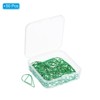 Unique Bargains Drop-Shaped Metal Prevent Tearing Pages Home Office Paper Clip 50 Pcs - 3 of 4