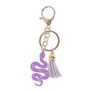 Unique Bargains Glitters Snake Tassel Handbag Charm 1 Pc - 1 of 4