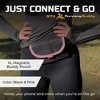 Running Buddy Magnetic Buddy Pouch, Beltess, Chafe and Bounce Free, Runners Fanny Pack - 6-3/4" x 4" - Black and Pink - 2 of 4