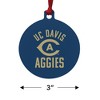 UC Davis Aggies Logo Aluminum Holiday Christmas Tree Ornament - 3 of 4