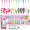 Saviland Bottled Gel Liners: 12 Colors for Nail Art Drawing - 2 of 4