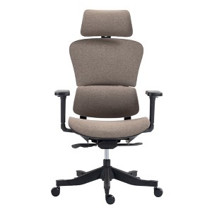 HomeRoots Set of Two Brown and Black Adjustable Height Swivel Rolling Office Chair - 1 of 4