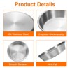 Unique Bargains Stainless Steel Seasoning Condiment Appetizer Sauce Dishes 4" 12 Pcs - 3 of 4