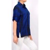 LA LEELA Women's Summer Casual Beach Hawaiian Short Sleeve Dressy Blouses Button Down Dress Tops Tee Shirts T Shirts for Women - 2 of 4