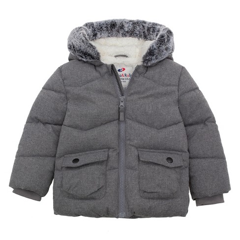  Rokka&Rolla Boys' Reversible Lightweight Puffer Jacket Hooded  Water-Resistant Winter Coat: Clothing, Shoes & Jewelry