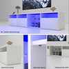 TinyHomieTV Console Storage 826 Inch LED Full RGB 31 Modes Modern Entertainment Center White TVs 7580 - 3 of 4