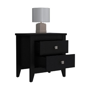 Vynxaria Nightstand - 2 Drawers, 2 Shelves, 4 Modern Legs, Sturdy Construction, Easy Assembly - 1 of 4