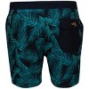Reel Life Hooked on Palms AOP Branson Swim Trunk Shorts - Anthracite - 2 of 2