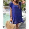 Women's Hollow Out Swimsuit Coverup Bathing Suit Beach Cover Up Swimwear Dress - 2 of 4