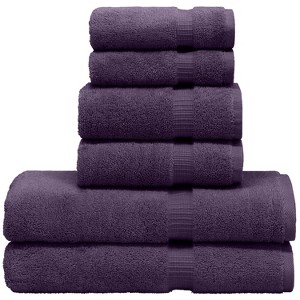 BC BARE COTTON Luxury Hotel & Spa Quality, Quick Dry 100% Turkish Cotton, 700 GSM, 2-Bath Towel, 2-Hand Towel, 2-Washcloth - 6 Piece - 1 of 1