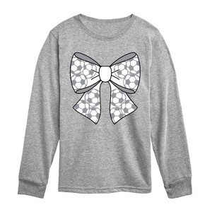 Boys' - Instant Message - Soccer Bow Long Sleeve Graphic T-Shirt - 1 of 4