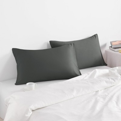 2 Pack Brushed Microfiber Pillowcases, Super Soft Pillowcases with Envelope Closure - NTBAY