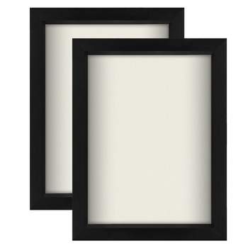 Americanflat Shadow Box Frame with tempered shatter-resistant glass - Available in a variety of sizes and styles