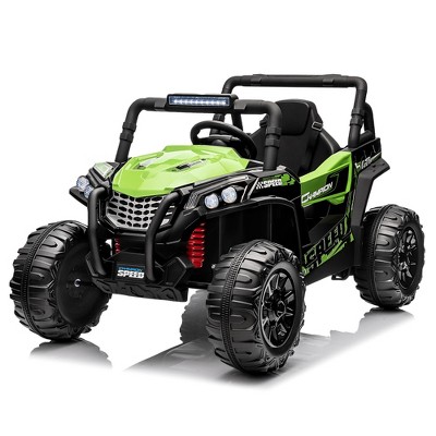 12V Kids Ride On Utv Truck Car w/Parent Remote Control, 2 Spring Suspension, Led Lights, Wireless Connection, Music for 3-8 Boys & Girls