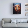Canvas Wall Art - Momart 'Fire Lion' Wall Art for Living Room, Bedroom, or Office Décor by Trademark Fine Art - 14 x 19 Inches - 3 of 4