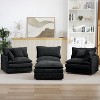 KWPZQEB 105" Cloud Sectional Couches for Living Room, Convertible L-Shape Couch with Ottoman, 3 Seater Modular Sectional Sofa - 4 of 4