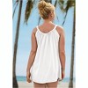 VENUS Womens Plus Gathered Neckline Dress  -  2X, White - 2 of 2