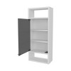 GlasFlength Decorative Wall Mirrors Bathroom Decor Cabinet Accent Mirror Vanity Mirrors Open Shelves for Bathroom Wall, White, 11.8"*5.9"*28.3" - 4 of 4