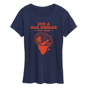 Women's - Jurassic Park - Isla Nublar 1993 Tour Short Sleeve Graphic T-Shirt - 1 of 4