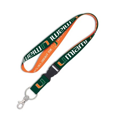 NCAA Miami Hurricanes Logo Lanyard