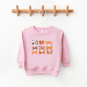 The Juniper Shop Coquette Girl Halloween Bow Chart Toddler Graphic Sweatshirt - 1 of 3