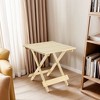 PAGED Square Portable Table Modern Wooden Patio Folding Table for Indoor and Outdoor, Space Saving - 2 of 4