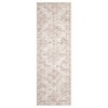 Rugs for Living Room Vintage Floral Print Area Rug Low Pile Non-Slip Distressed Indoor Carpet for Bedroom Dining Room Home Office - 3 of 4