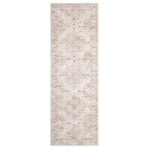 Washable Floral Living Room Rugs, Retro Accent Farmhouse Carpet for Bedroom, Soft Non Slip Large Floor Rugs for Dining Room Office - 1 of 4
