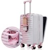 Hardshell Luggage Sets, 20/24/28 IN Suitcase with Front Pocket,  TSA Lock, USB Interface -ModernLuxe - 2 of 4