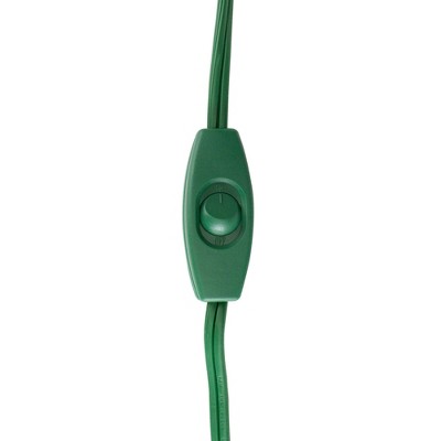 Northlight Indoor Extension Power Cord with 9-Outlets and Safety Locks - 9' - Green