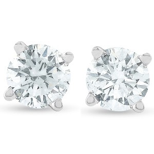 Pompeii3 Platinum 1/2 ct Diamond Studs - 1 of 4