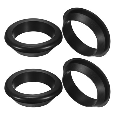 Unique Bargains Rubber Corrosion-Resistant Snap-in Locking Hole Plugs Black