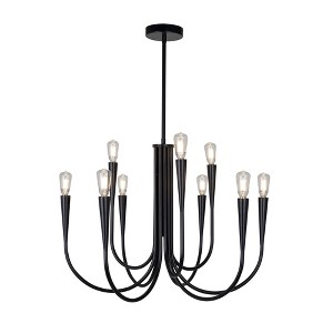 Artcraft Lighting Bronte 9 - Light Chandelier in  Black - 1 of 4