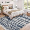 Abstract Machine Washable Area Rugs 5x7 Ultra-Soft Contemporary Throw Rugs Foldable Thin Accent Carpet Non Slip Indoor Floor Cover - 2 of 4