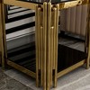 Dolonm Stainless Steel Round Glass End Table，Side Table - 4 of 4