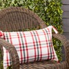 Saro Lifestyle Tasseled Plaid Outdoor Throw Pillow Cover - image 3 of 3