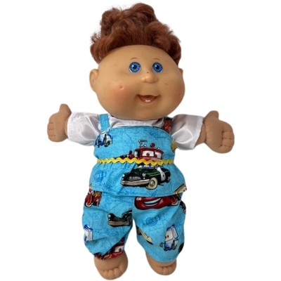 Doll Clothes Superstore Vroom Vroom! Car Print Jumpsuit for 13 - 14 inch Baby Dolls  Handmade Fun for Little Drivers