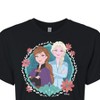 Women's - Frozen 2 - Circle Of Sisters Anna & Elsa Cropped Graphic T-Shirt - 2 of 4