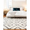 Unique Loom    Hygge Shag Diamond Area Rug - 4 of 4