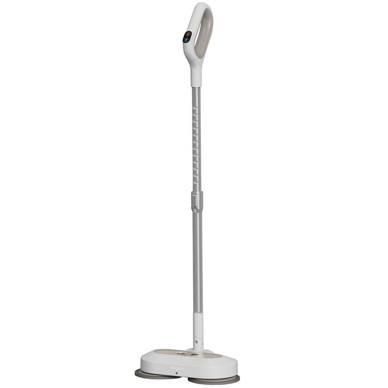 Impecca Cordless Spinning Mop with Dual Motor and LED Headlights, 3-set of spin mops Included, 1 of 9