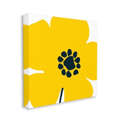Stupell Industries Yellow Modern Flower Pop Children's Floral Design