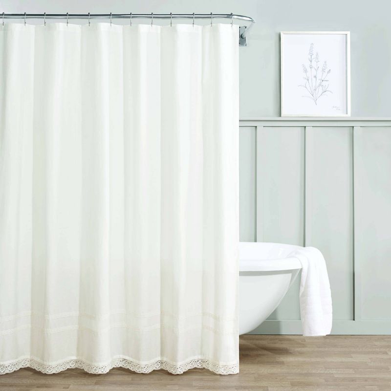 Annabella Shower Curtain White - Laura Ashley, 6 of 9