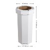 happimess Fleur 25-Gallon Traditional Classic Disposable Corrugated Cardboard Event Trash Can and Recycling Bin - 4 of 4