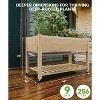 CuisinSmart Raised Garden Bed On Wheels, Elevated Planter Box with Legs and Storage Shelf, Mobile Planter Box for Vegetables, Flowers, Outdoor Patio - 2 of 4