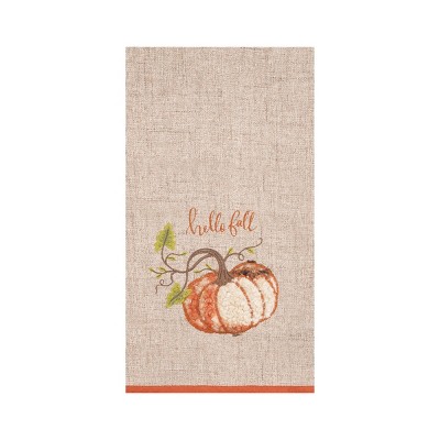 KitchenAid Hand Dish Towel Kitchen Cloth Pumpkin Orange Green Fall Halloween