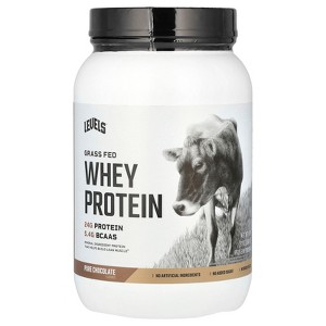 Levels Grass Fed Whey Protein Powder, Pure Chocolate , 2 lb (907 g) - 1 of 2