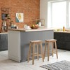 WestinTrends 29" Saddle Seat Solid Wood Kitchen Bar Stool Chair (Set of 2) - 2 of 4