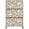 CAVINAS Patio Decorative Screen Metal Fence Privacy Screen with Hollow Rectangular Pattern for Outside and Garden, 76" H×48" W - 4 of 4